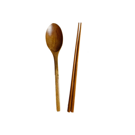 Nanmu Phoebe Wooden Spoon and Chopsticks Set