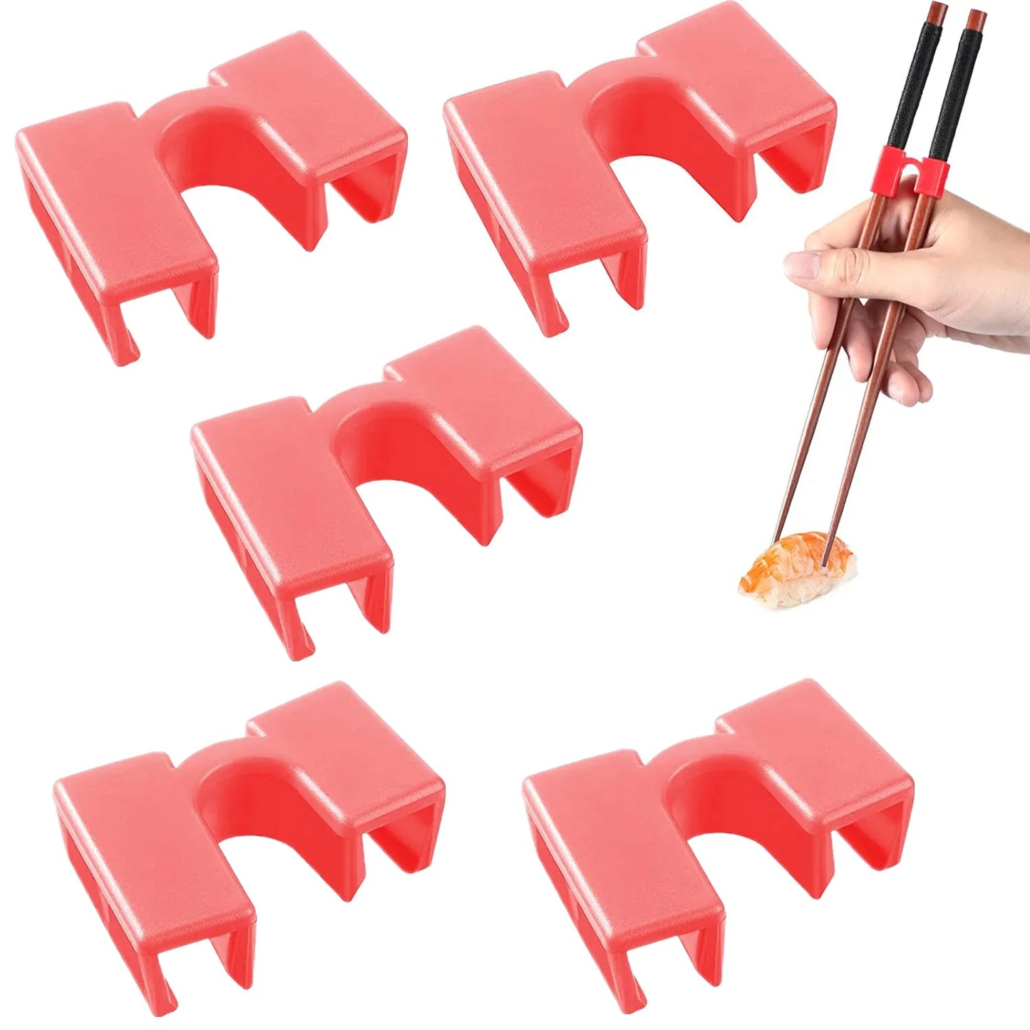 5 PCS Reusable Training Chopstick Helpers