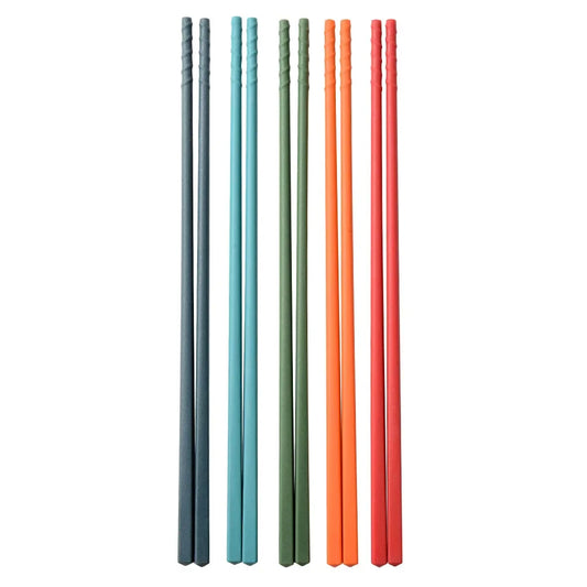 5 Pairs Non-Slip Silicone Chopsticks Set
