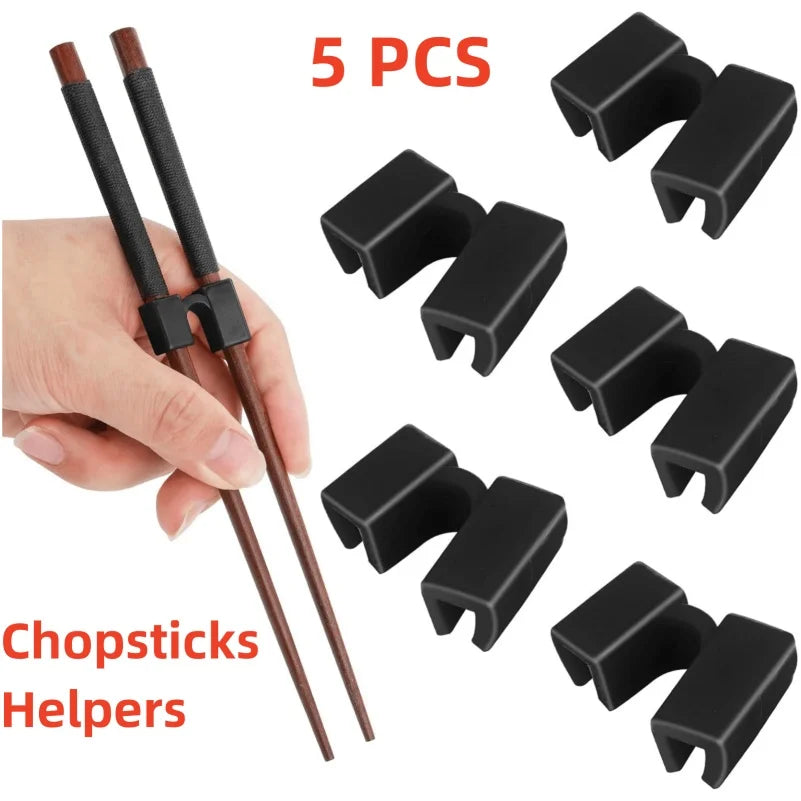 5 PCS Reusable Training Chopstick Helpers